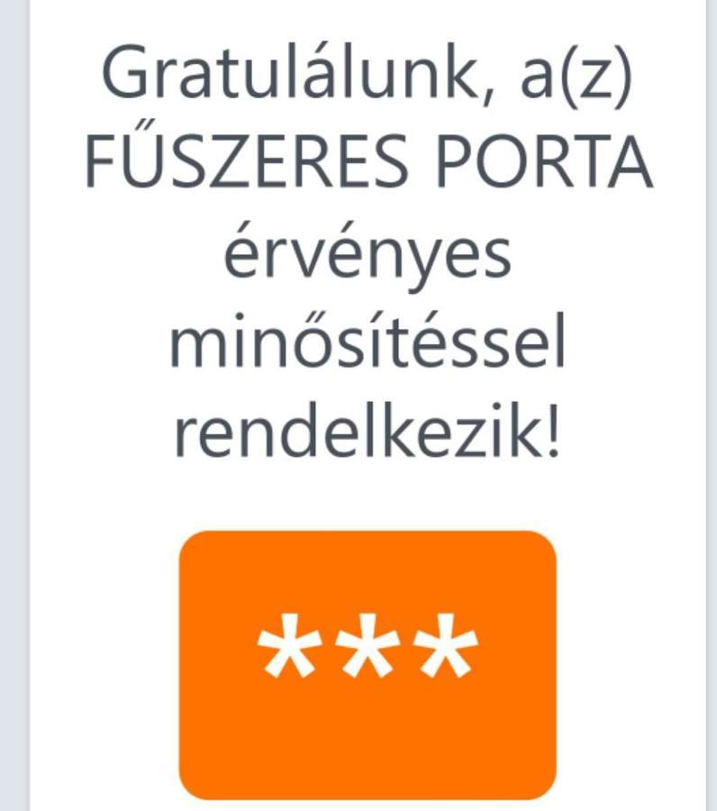 Vila Fuszeres Porta Mihalyfa Exteriér fotografie
